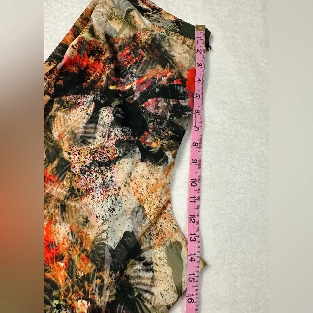 Alice + Olivia Floral Print Wide Leg Peasant Pants With back Zipper in Size 8 - Picture 12 of 16